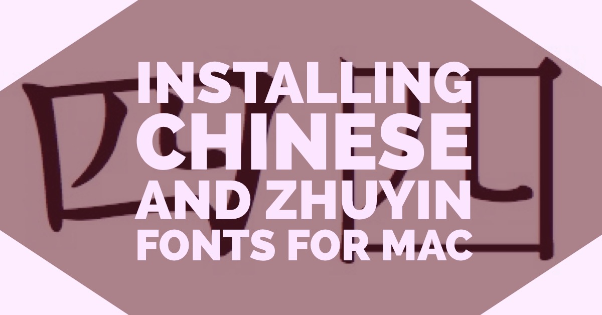 chinese fonts for windows 7 download